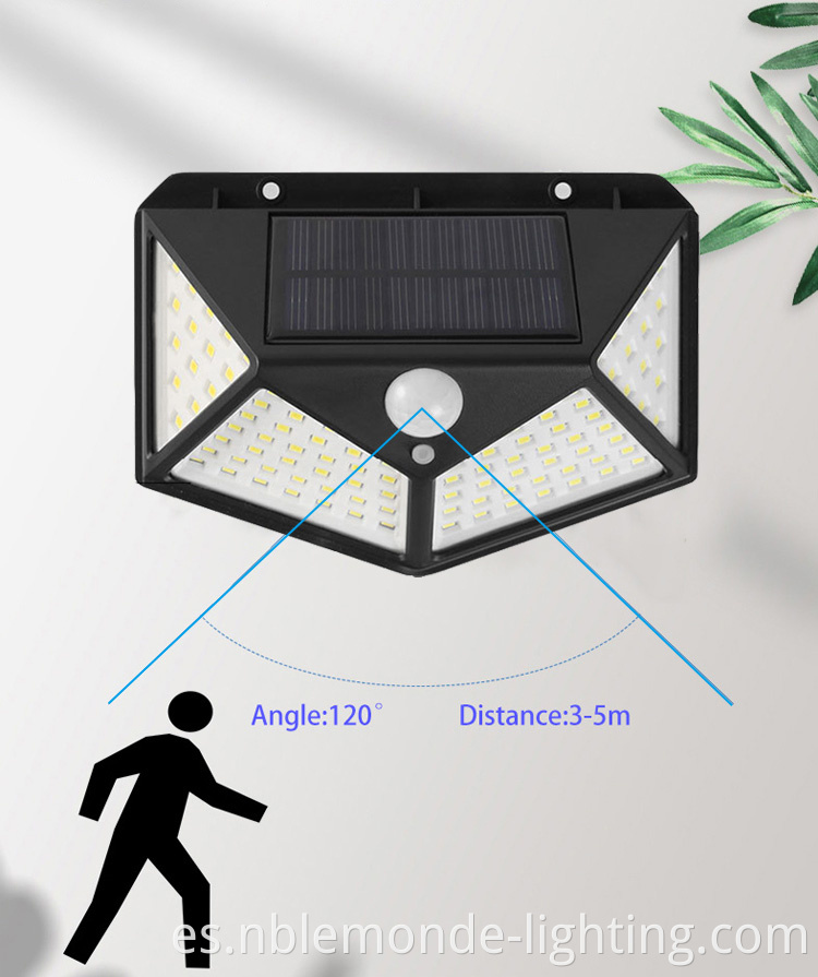Solar-powered motion sensing security light